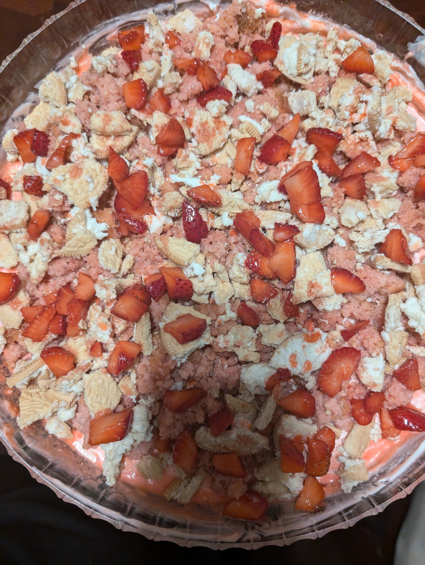 Strawberry Crumb Crunch Cheesecake