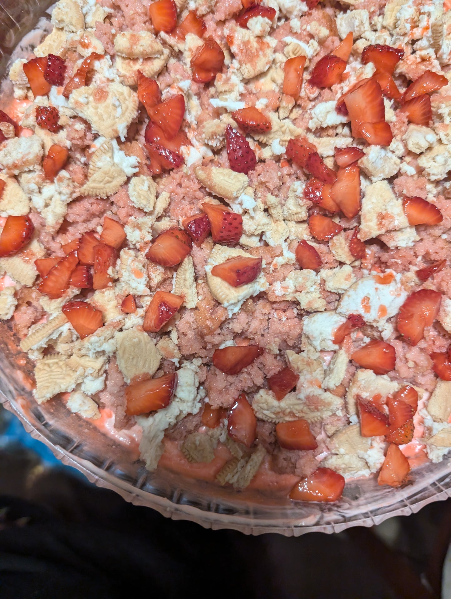 Strawberry Crumb Crunch Cheesecake