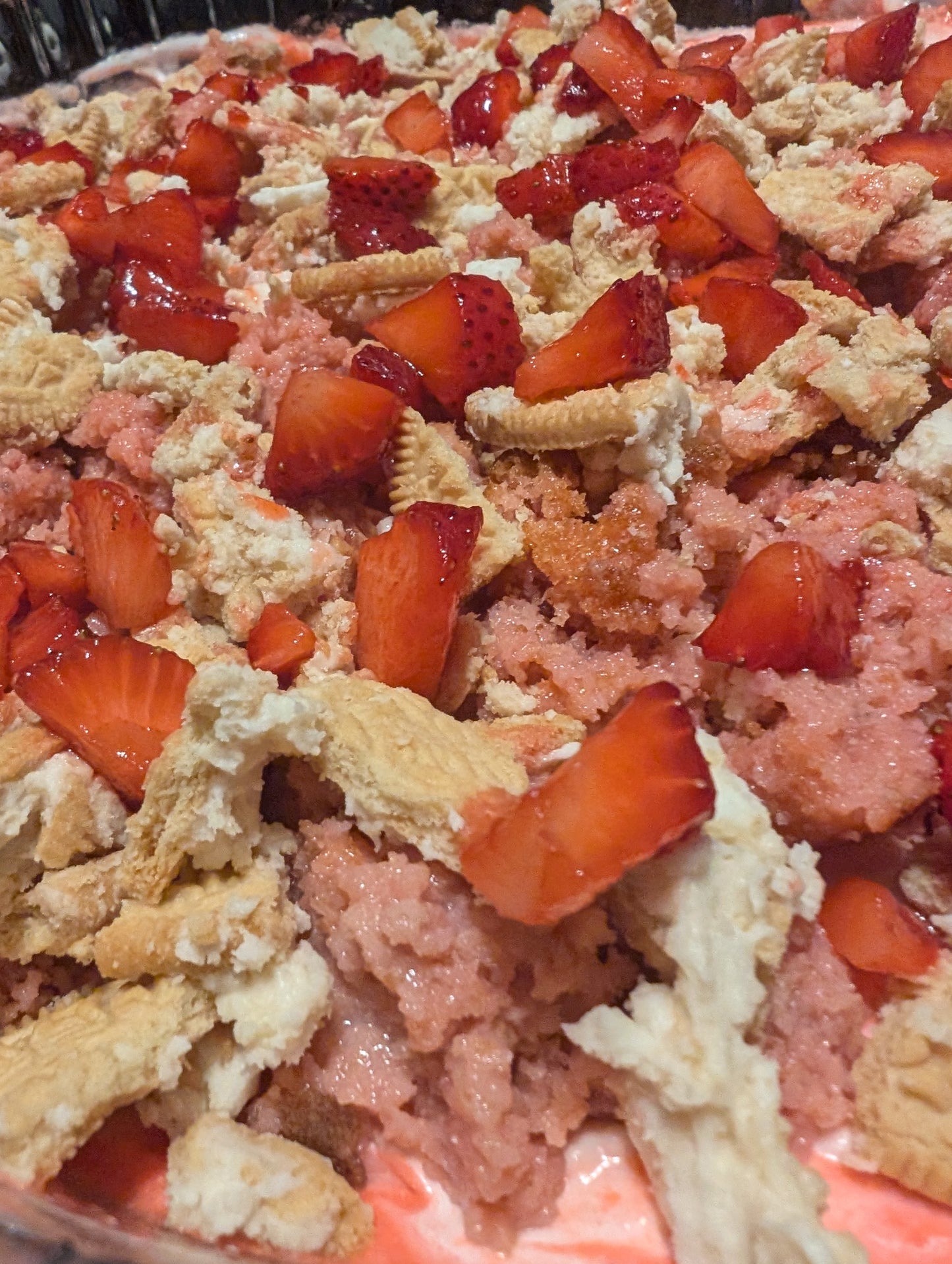 Strawberry Crumb Crunch Cheesecake