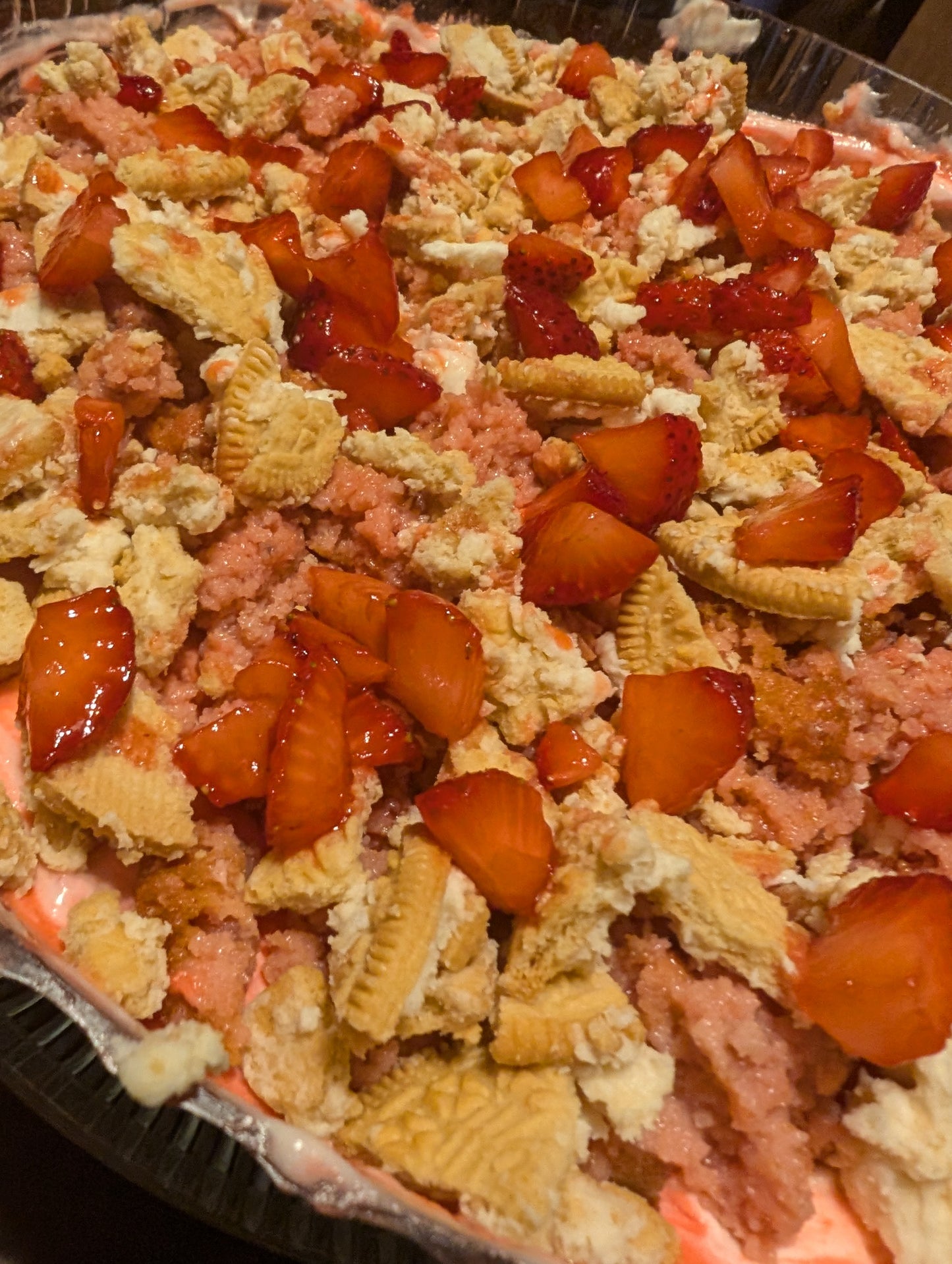 Strawberry Crumb Crunch Cheesecake